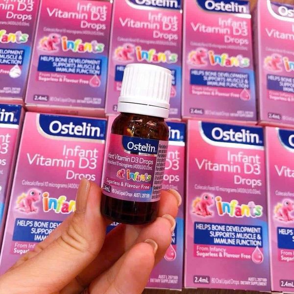 Vitamin D3 Ostelin Infant dạng giọt của Úc 2.4ml