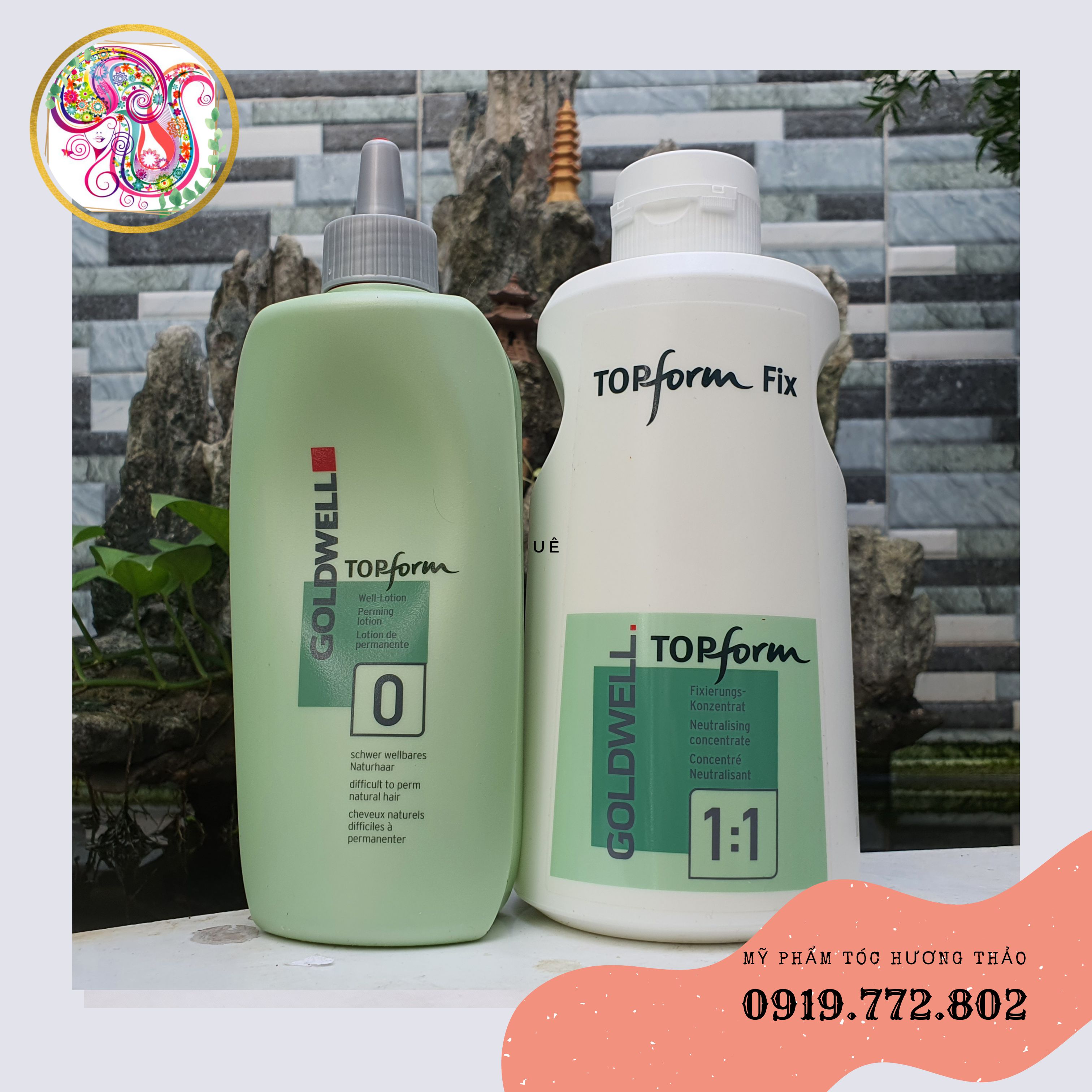 (CÓ BÁN LẺ) Cặp uốn lạnh GOLDWELL TOPFORM 500ml+ 1000ml