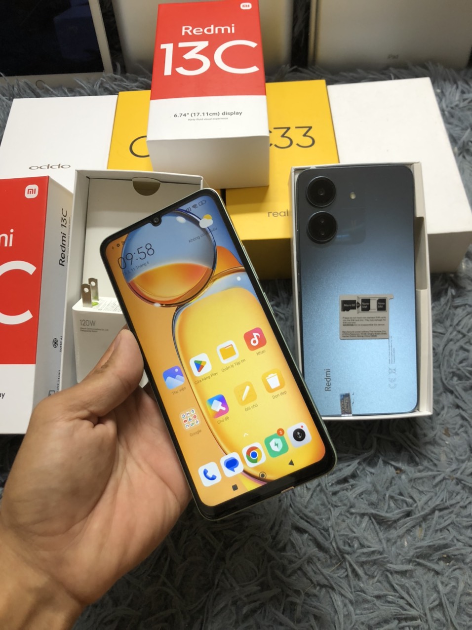 [ giảm thêm 350k phí sàn] điện thoại Xiaomi Redme 13C Ram 8GB /  256GB mới Fullbox 2 sim pin khủng 50000mah Liên Quân-PUBG-Free Fire mướt