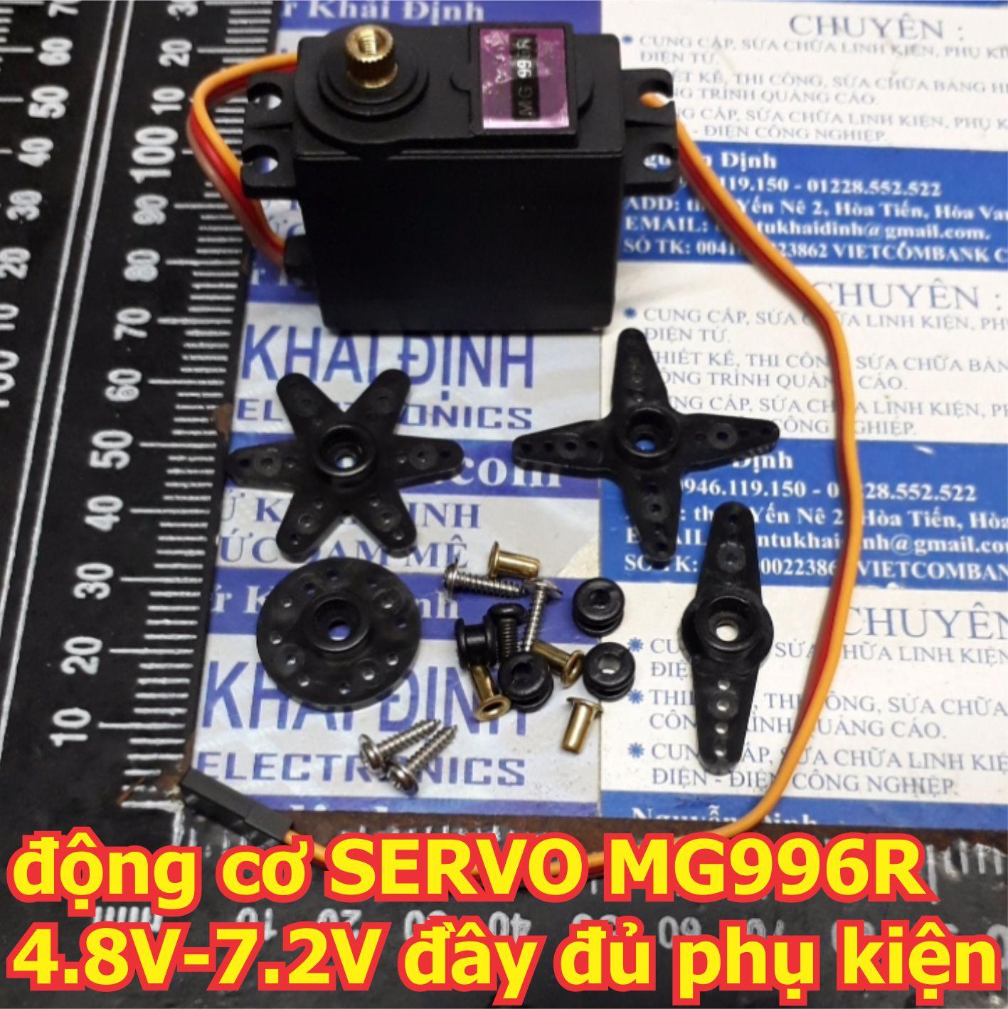 động cơ SERVO MG996R MG996 4.8V - 7.2V đầy đủ phụ kiện kde3172