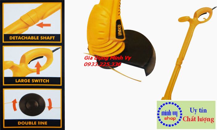 [HCM]Máy cắt cỏ bằng điện Ingco GT3501 - 350W
