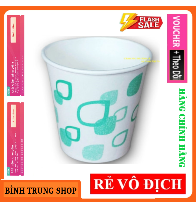 Combo 200 ly Giấy Hàn Quốc 5OZ 180ML - Nhiều Màu