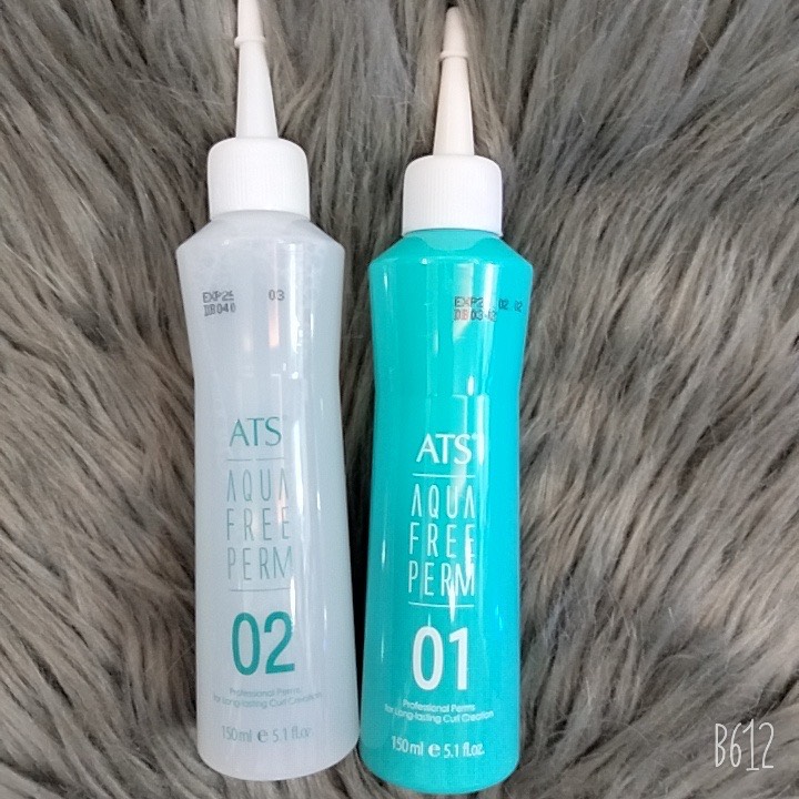 Cặp Uốn Xoăn Lạnh ATS Real Free Perm Sóng Căng Mềm Không Mùi Và Amoniac 150mlx2