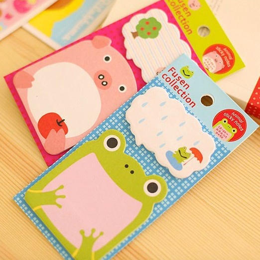 Giấy note kute hoạt hình thú dễ thương