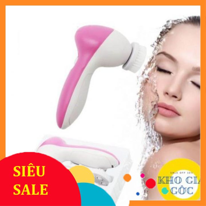 [Dale sốc] Máy rửa mặt massage 5in1