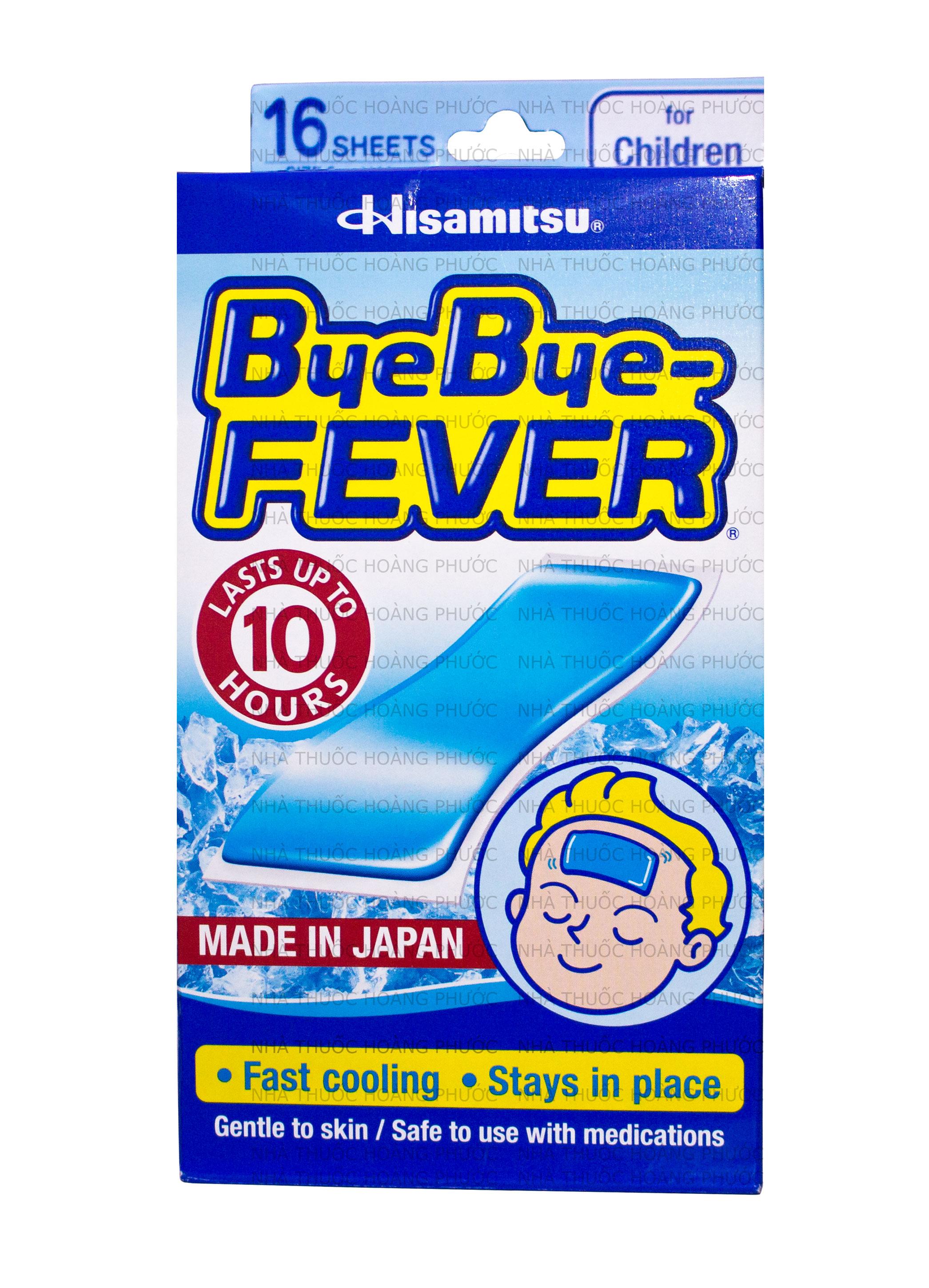 [HCM]Miếng dán hạ sốt Bye Bye Fever hộp 8 gói