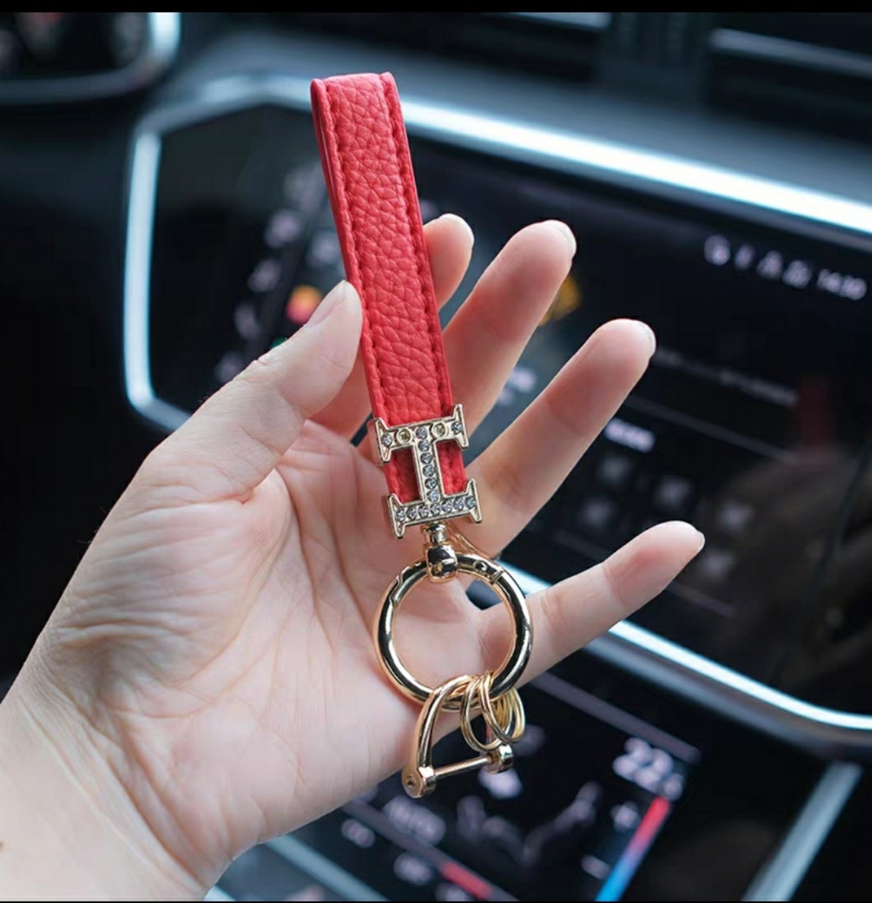 Móc Chìa Khoá Chữ H đính đá