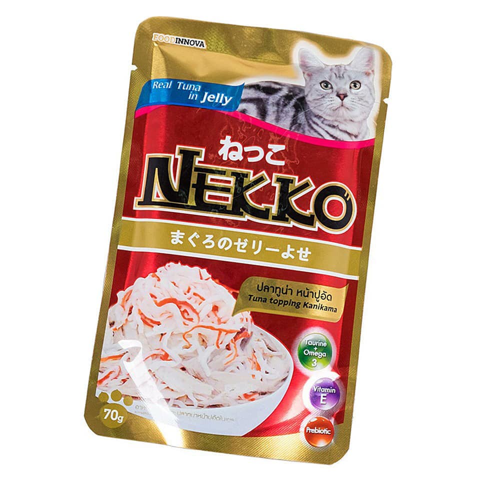 [Pate mèo] Pate Nekko dạng gói cho mèo 70gr - Hakii