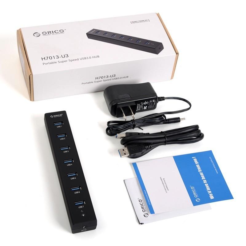 [HCM]Hub 7 Cổng Usb 3.0 Orico có nguồn phụ