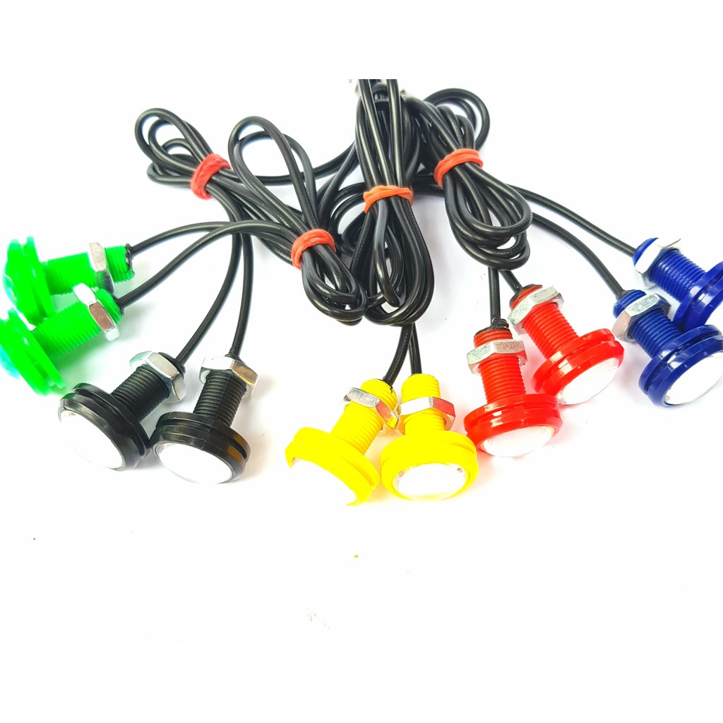 Đèn Led xi nhan Multi cúc áo mầu Đỏ ( ĐÔI XANH LÁ CÂY)