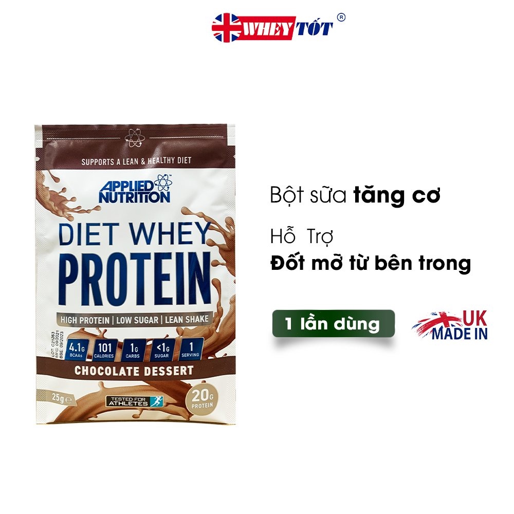 ❀  SỮA TĂNG CƠ APPLIED NUTRITION DIET WHEY APPLIED NUTRITION SAMPLE 1 LẦN DÙNG