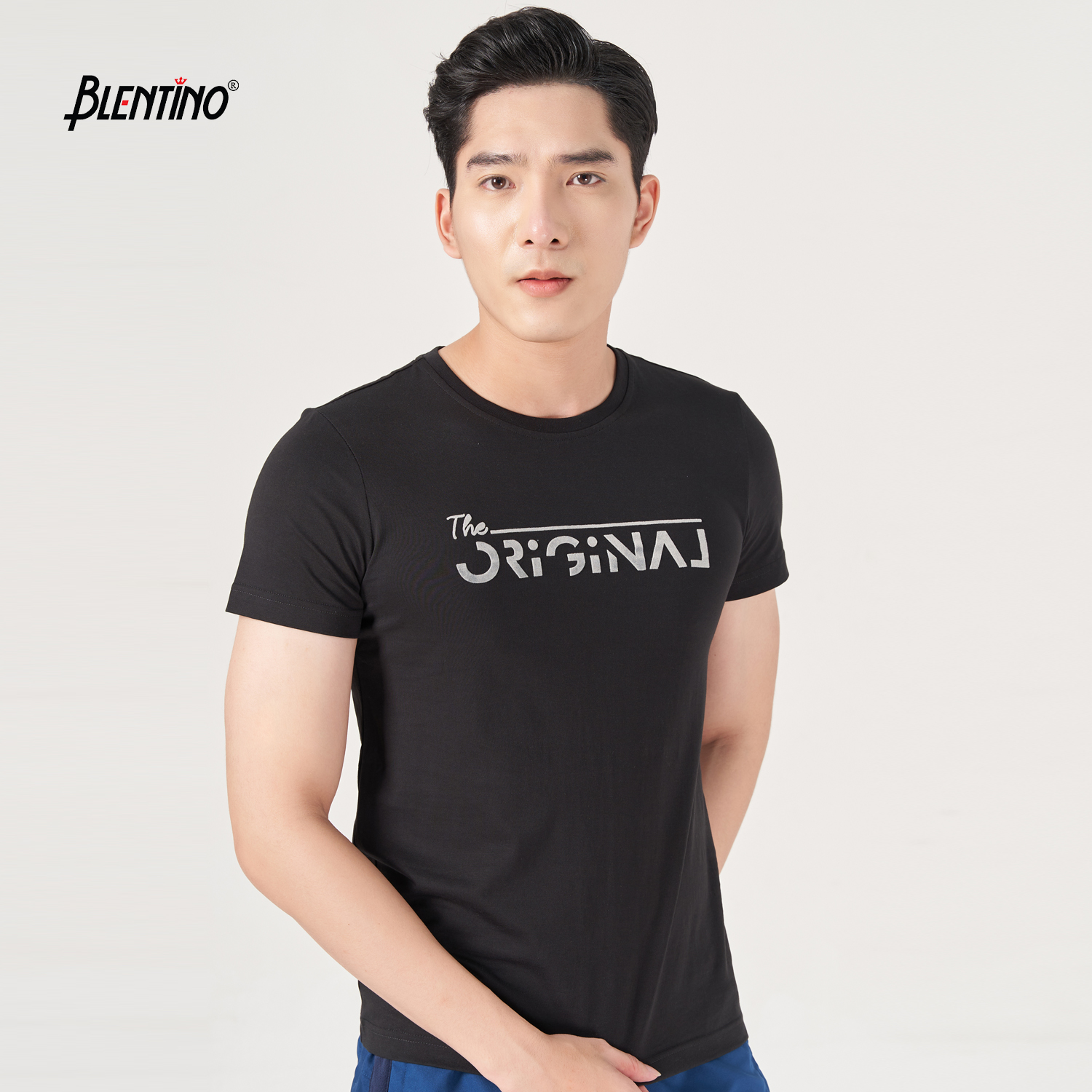 Blentino áo thun in hình cổ tròn Ts20203