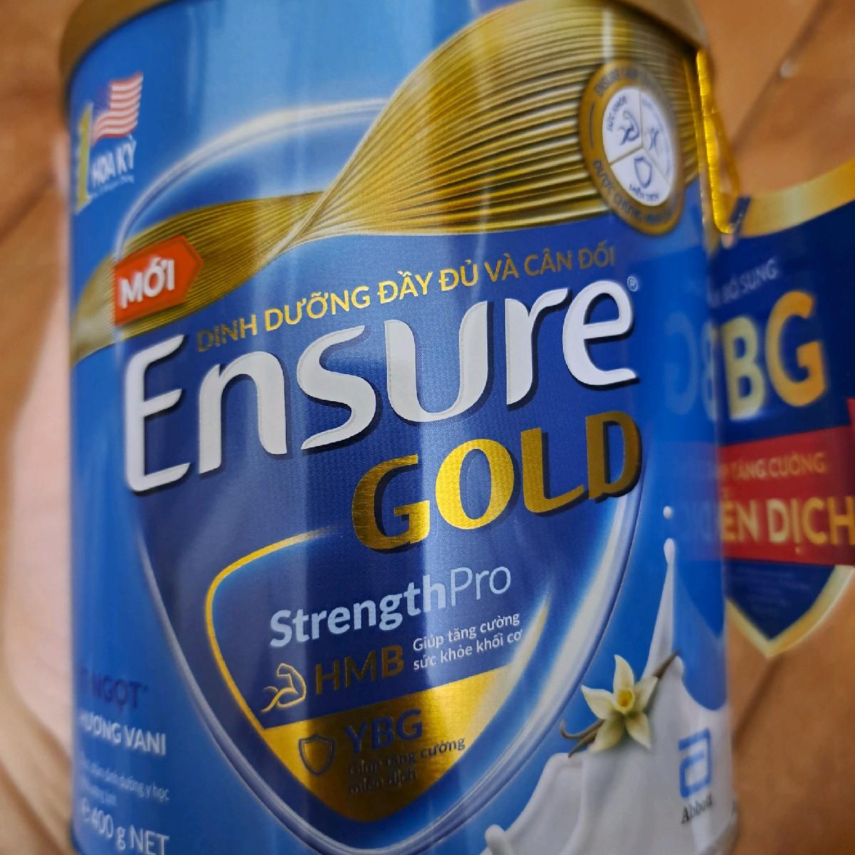 Sữa Ensure Gold bột có HMB và YBG 380g