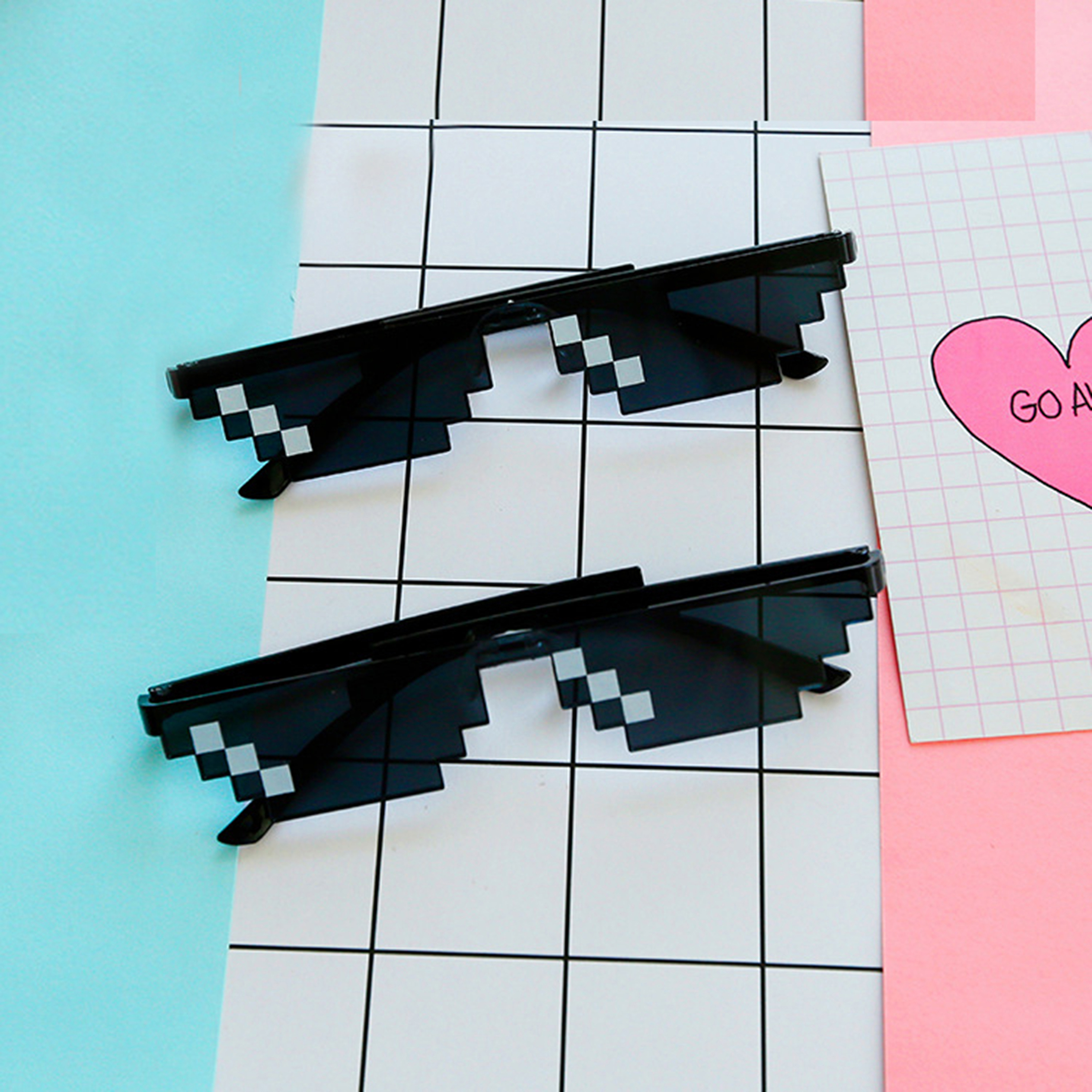 [HCM][Combo 2] Kính Thug Life - Loại 6 chấm siêu ngầu - Deal with it Mới Nhất P011