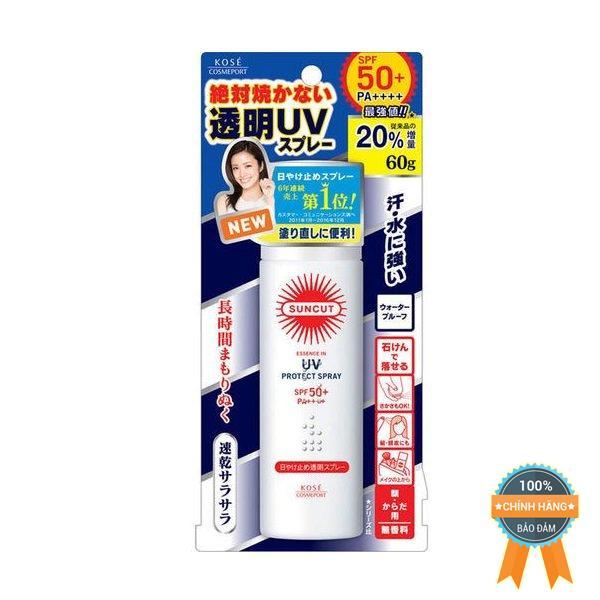 Xịt Chống Nắng Kosé Cosmeport Suncut UV Protect Spray SPF50+/PA++++ 60g