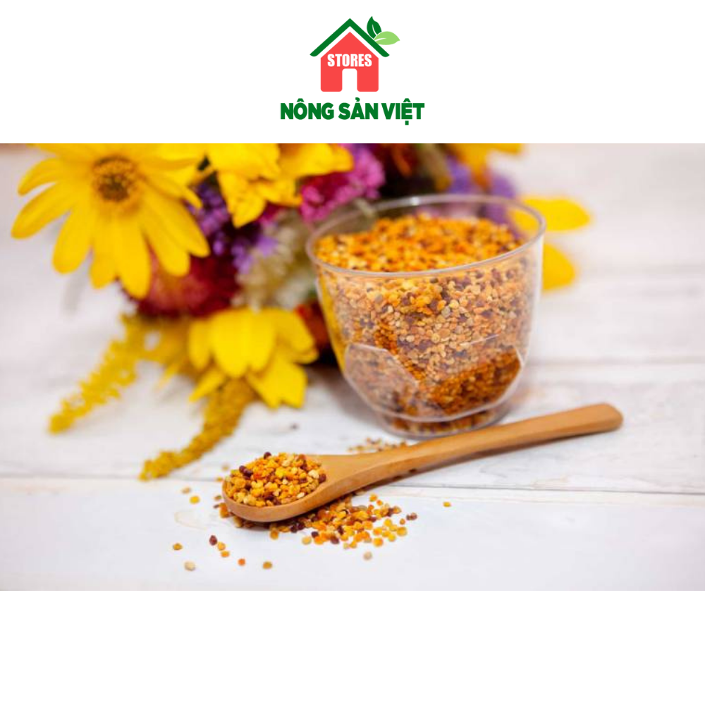 Phấn Hoa Mật Ong  Nguyên Chất (Hoa Cỏ Kim) Hộp 500gr