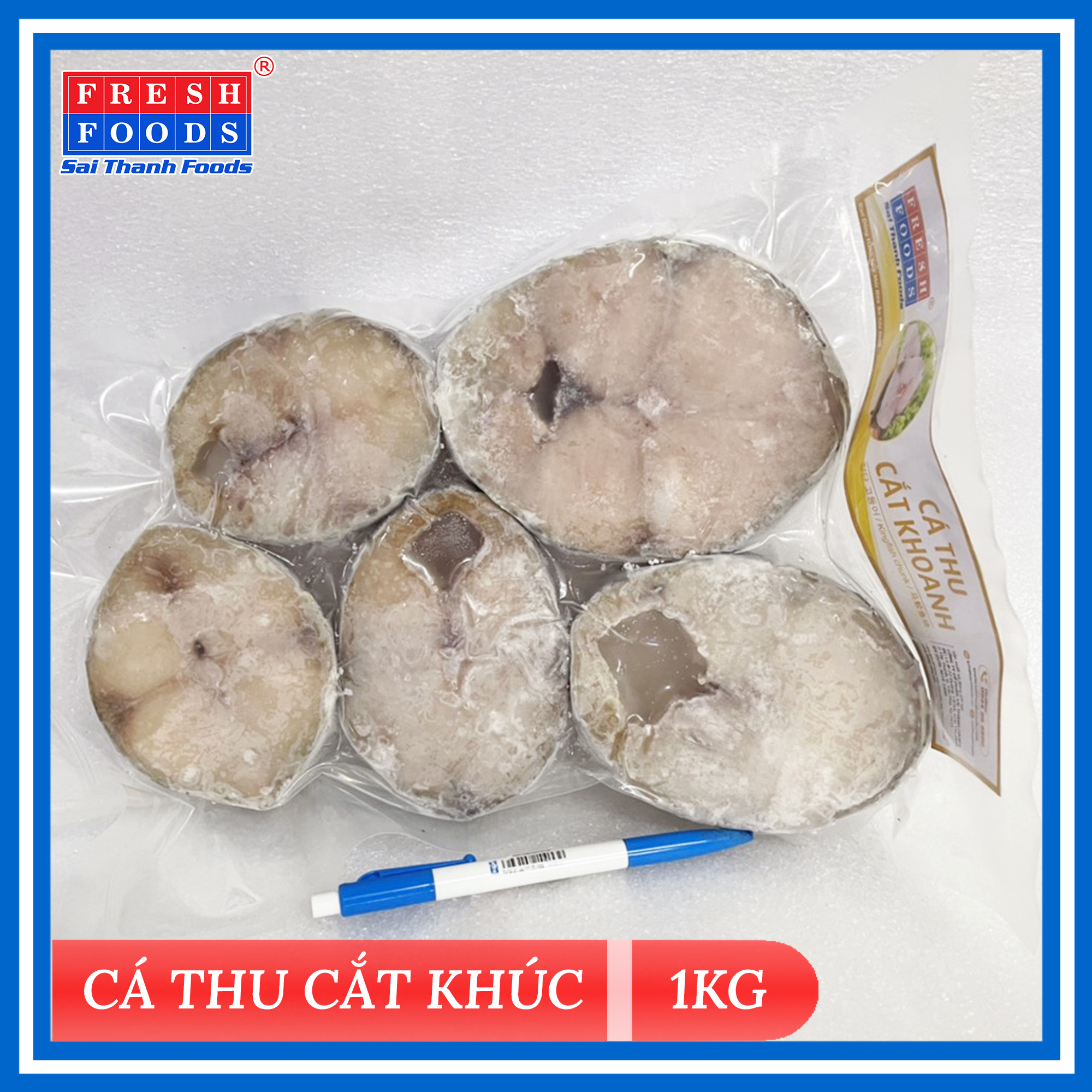 [HCM] Cá Thu Cắt Khúc (500gr/Túi) - SaiThanhFoods