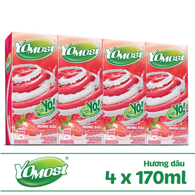 Sữa chua uống Yomost vỉ (4x170ml)