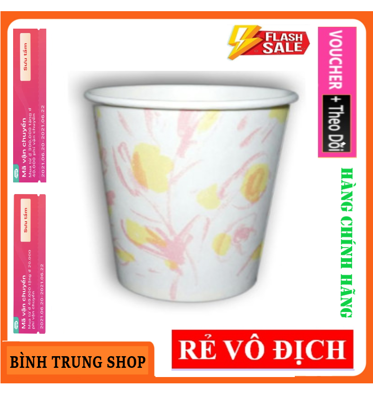 Combo 200 ly Giấy Hàn Quốc 5OZ 180ML - Nhiều Màu