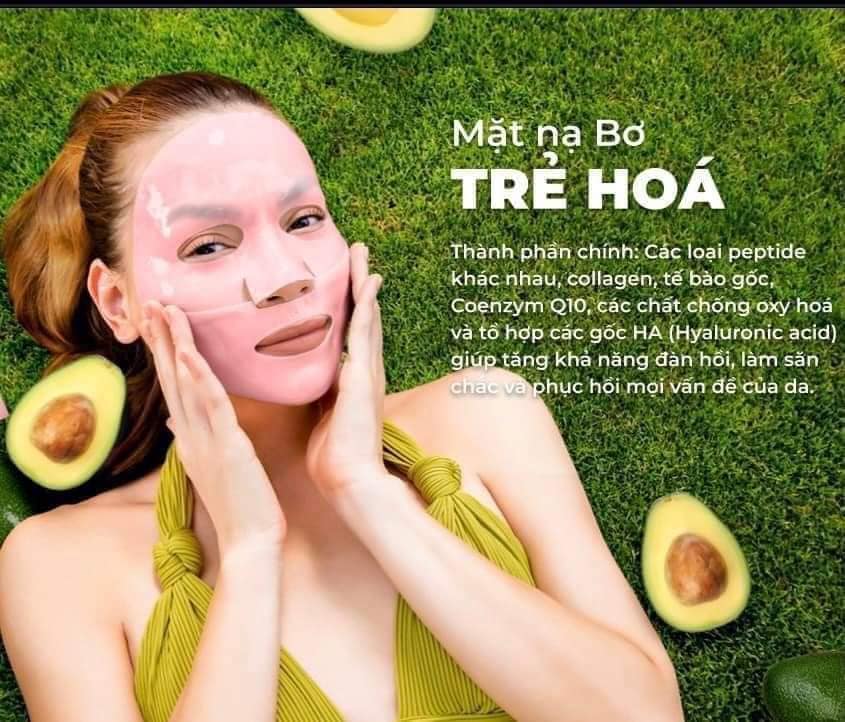 MẶT NẠ BƠ HỒ NGỌC HÀ - HỘP 3 MIẾNG