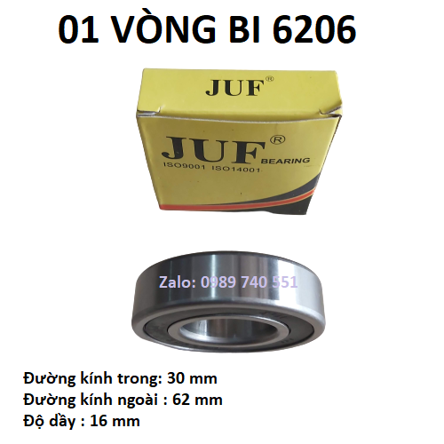 05 vòng bi 6206 JUF