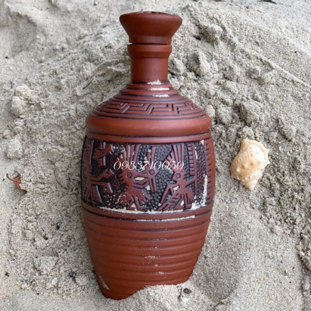 Nậm hoạ tiết trống đồng ngọc lũ 1 lít