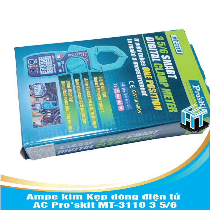 Ampe kìm kẹp dòng điện tử ac pro'skit mt-3110 3 5/6