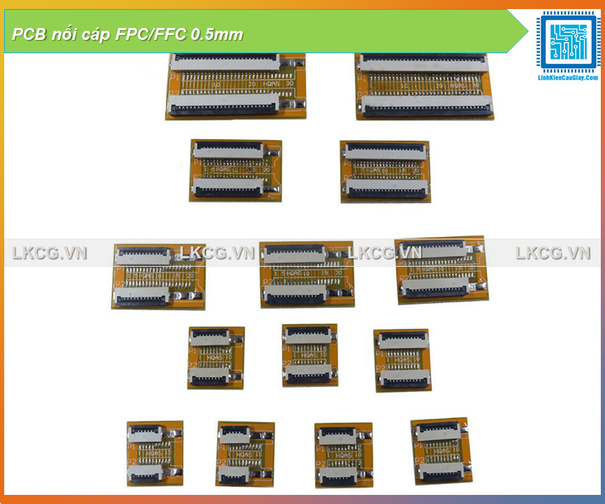 Pcb nối cáp fpc/ffc 0.5mm