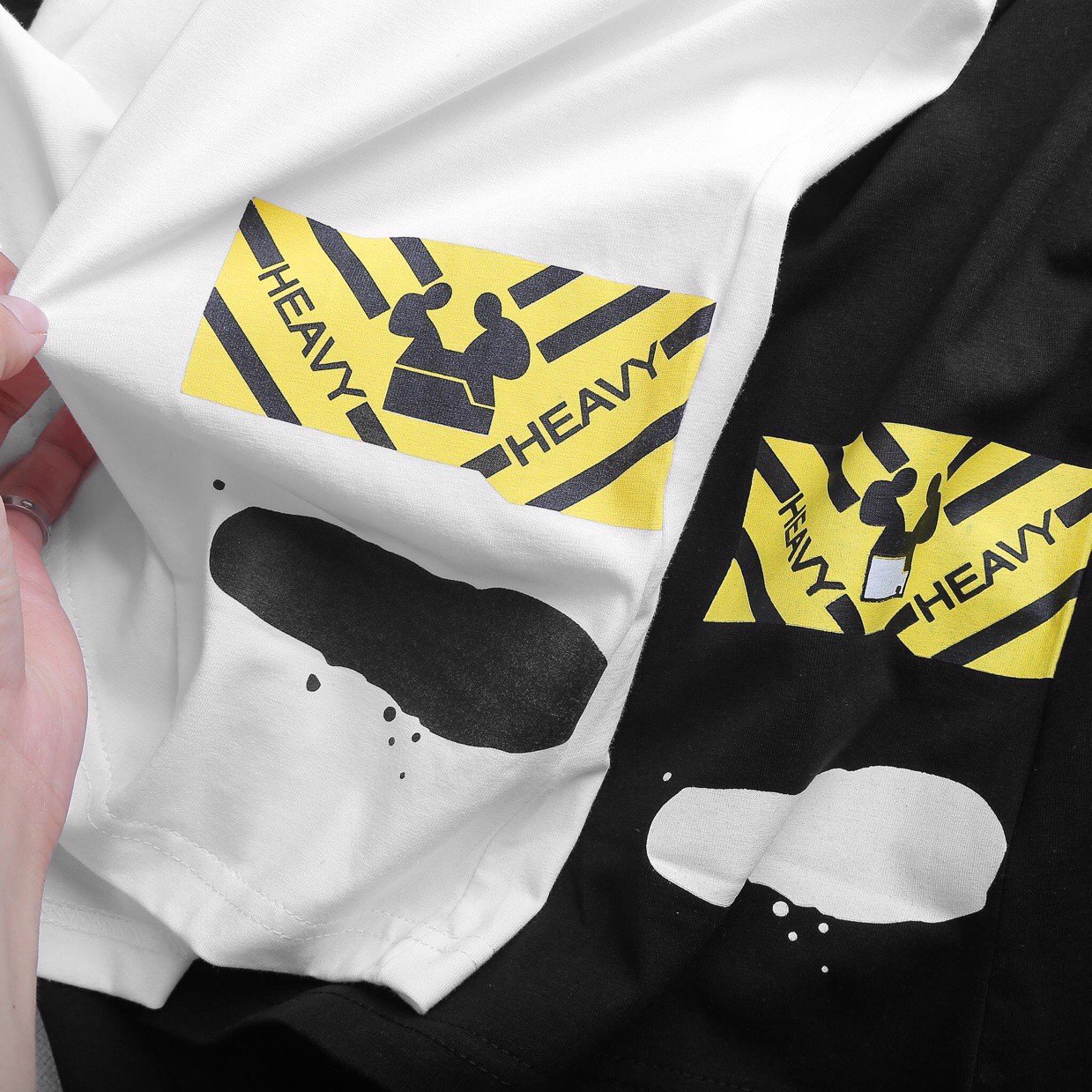 [HCM]Áo thun OFF-WHITE HEAVY Xịt Sơn Unisex