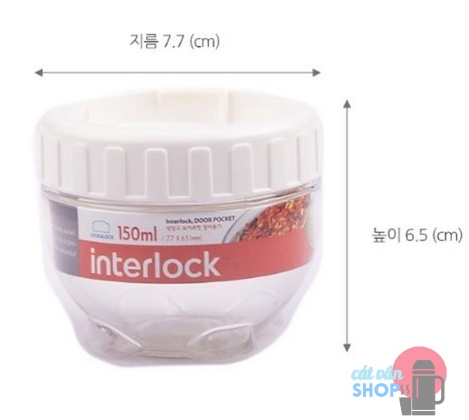 Bộ 3 hộp bảo quản Interlock Lock&Lock INL201S3