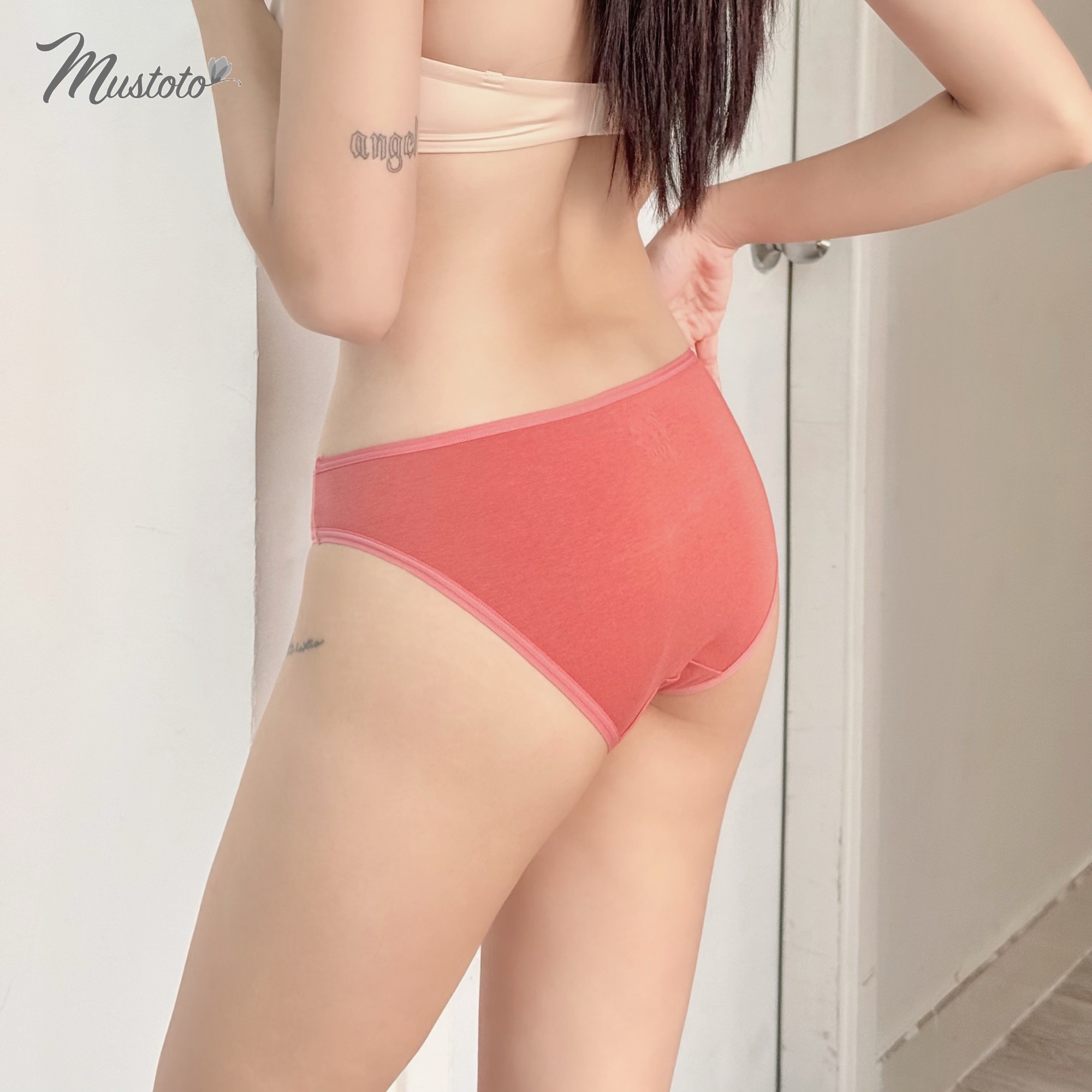 Combo 5 Quần Lót Nữ 100% Cotton Lưng Thấp Thấm Hút (Mustoto MQ29)