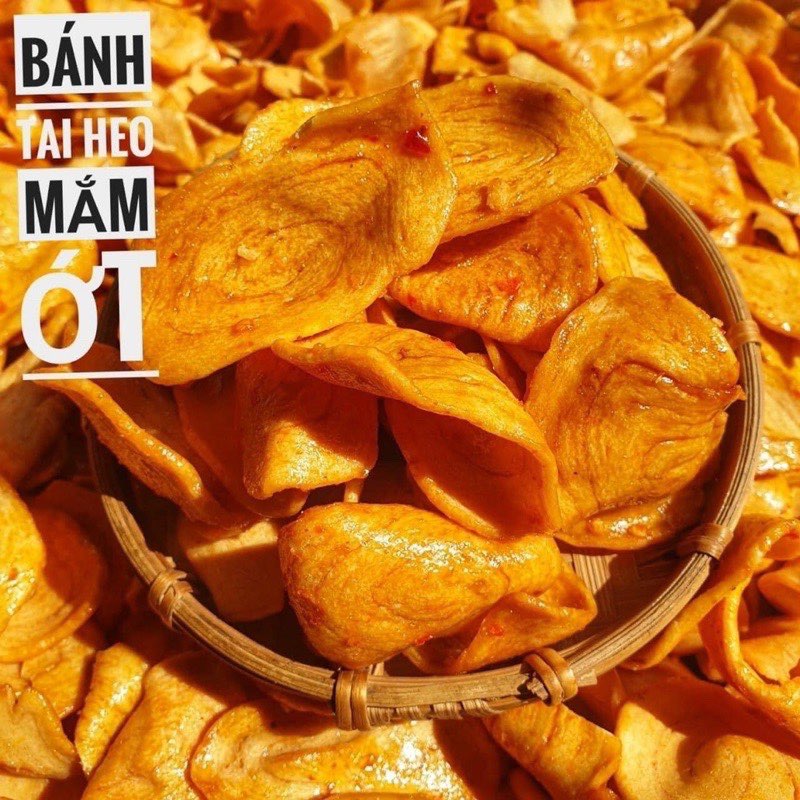 500gr tai heo cay mắm ớt giòn ngon đậm đà đồ ăn vặt