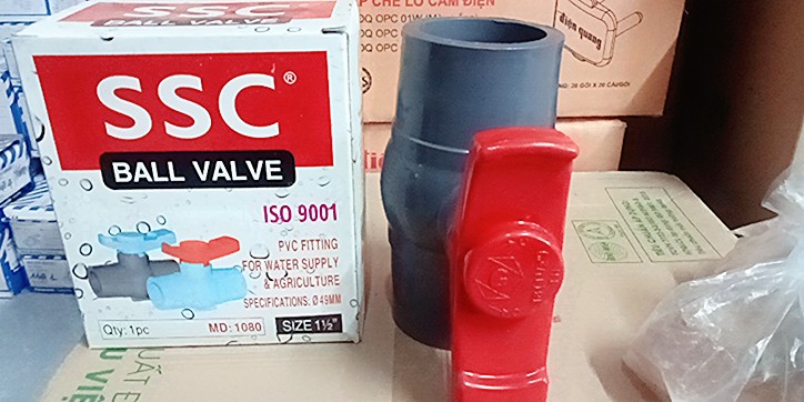 Van nhựa PVC khóa ống nước SSC
