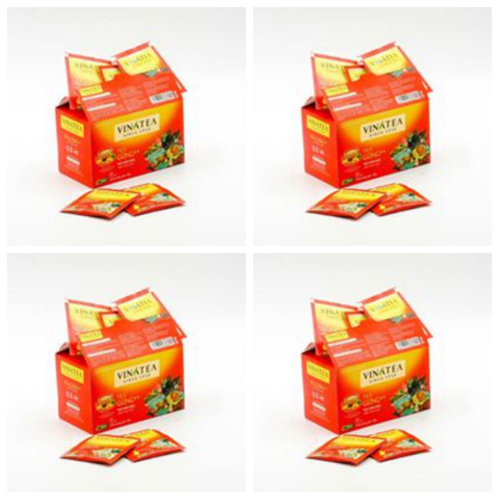 [HCM]Combo 04 hộp trà gừng túi lọc VINATEA