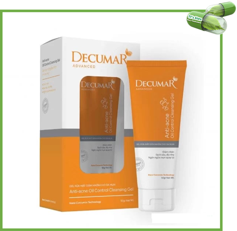 [HCM][New Decumar Advanced] Gel rửa mặt giảm nhờn ngừa mụn 100ml [Sữa rửa mặt decuma clean cleanser]
