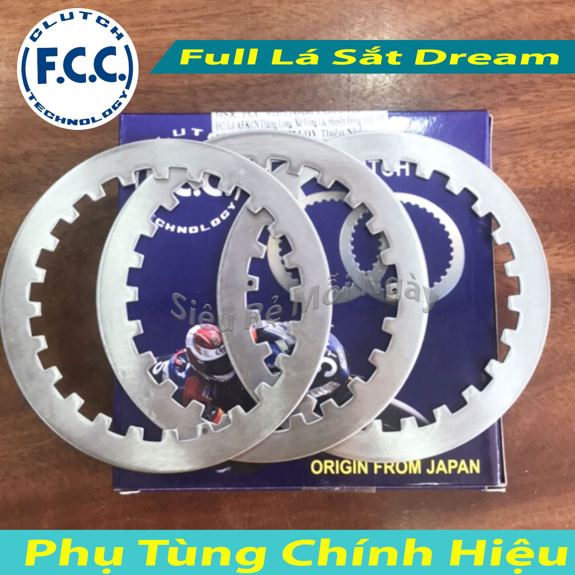 [HCM]Bộ 3 Lá Sắt FCC  Honda Dream