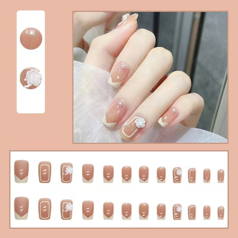 [Móng tay giả siêu rẻ] và đẹp, Set 24 móng tay giả đẹp