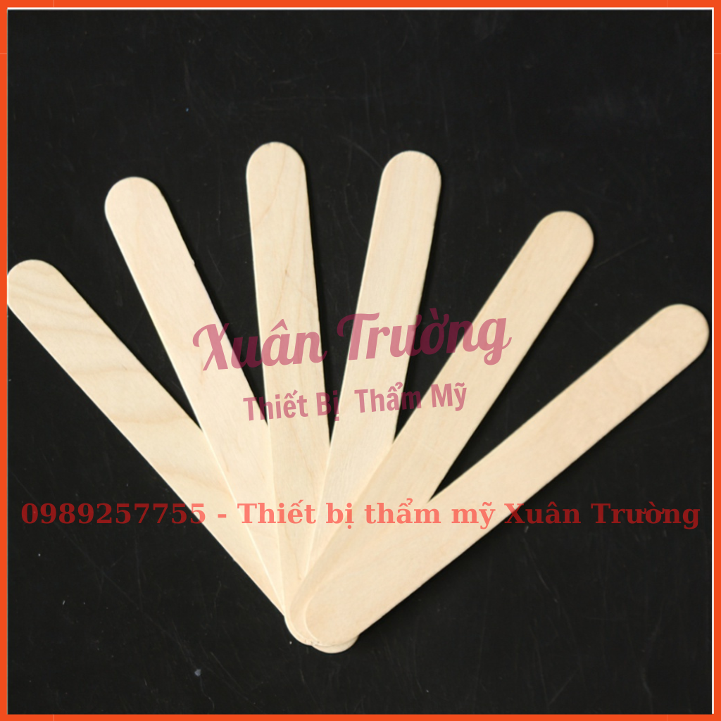 Combo 10 Que gỗ phết sáp wax lông chiều dài 15cm