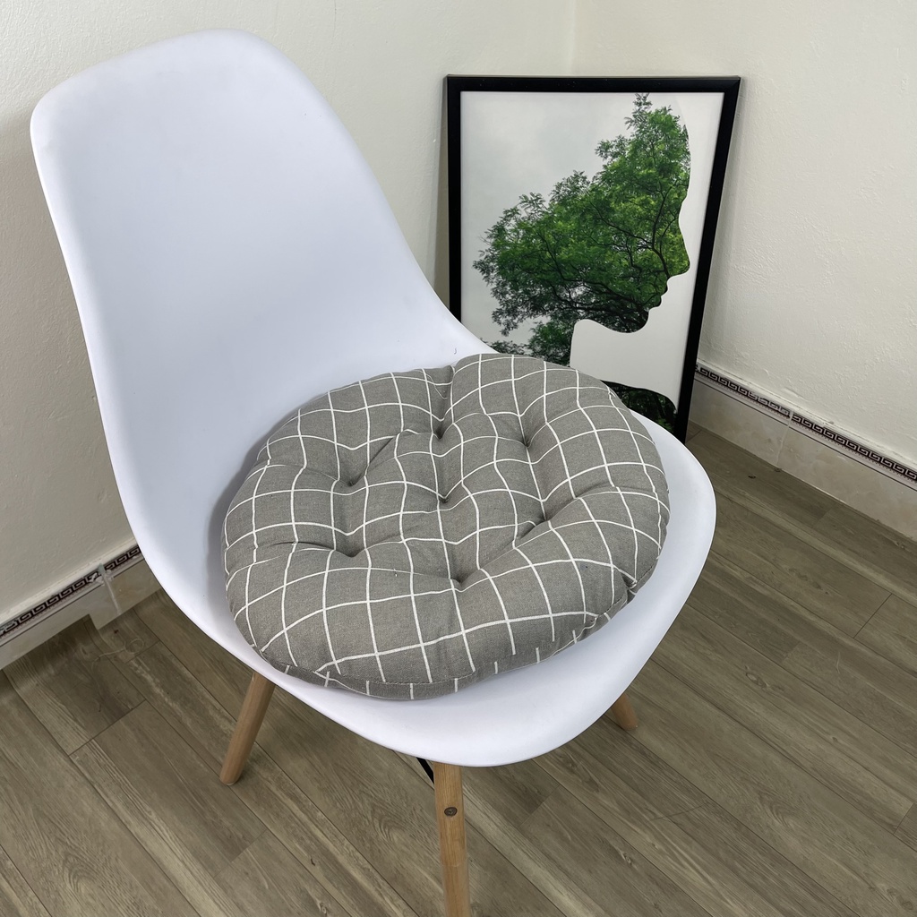 Đệm Ngồi Bệt, Đệm Lót Ghế M2T Bedding - Lõi Bông Mềm Êm Ái Vải Canvas Kích Thước 40x40cm - Đủ các màu sắc đệm