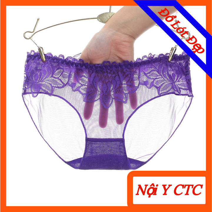 [HCM]Quần lót ren siêu đẹp xuyên thuấu - Quần lót nữ size lớn  AQ012 CTC