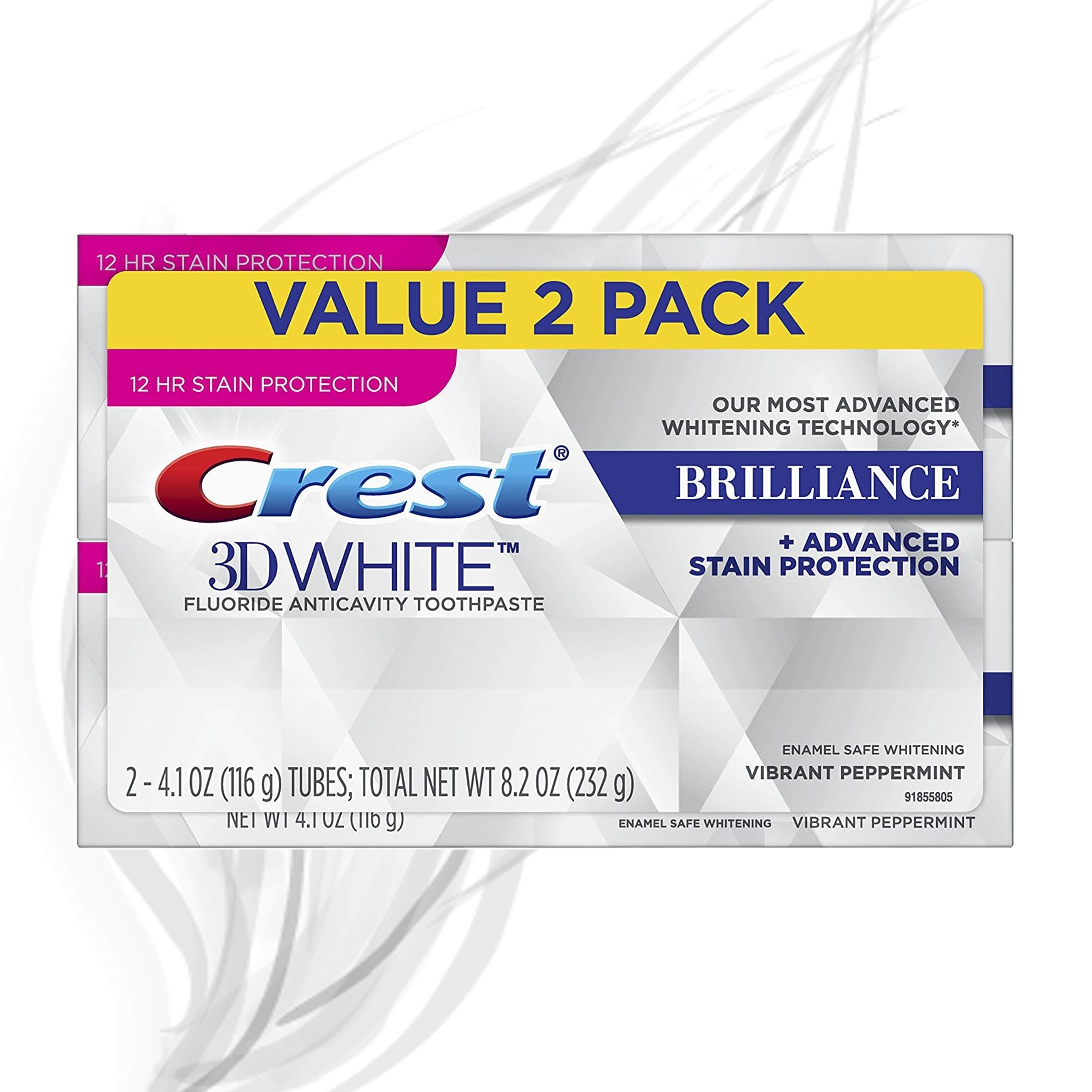 Combo 2 tuýp kem đánh răng Crest 3D White Brilliance 116g