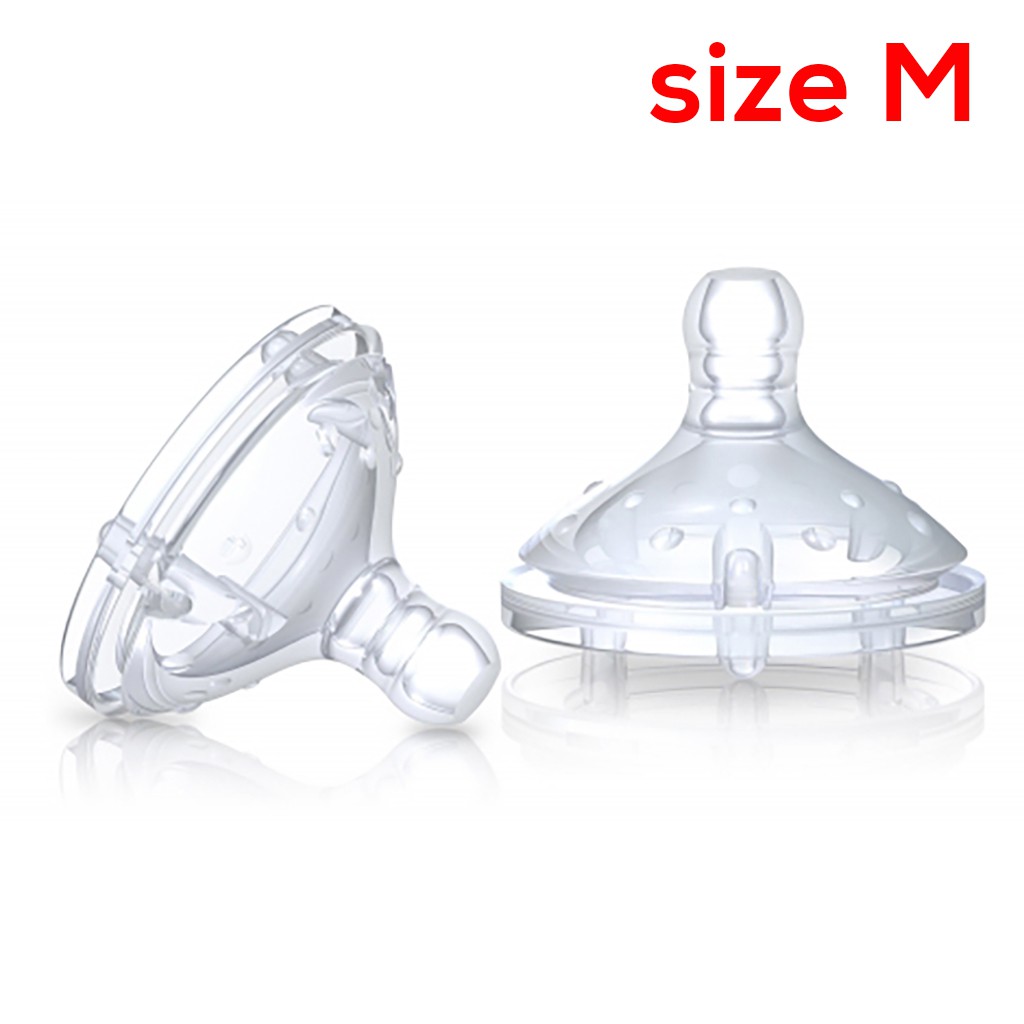 Núm Ti Nuby Cho Bé Từ 0 Tháng Tuổi (S/M) - Kidia