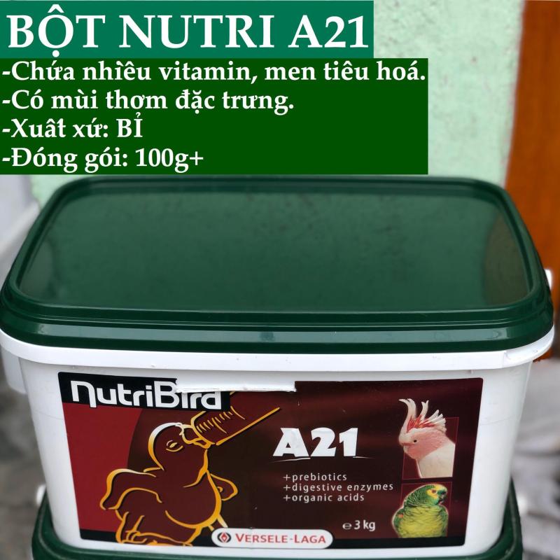 BỘT NUTRI A21 CHO VẸT NON (GÓI 100G chiếc lẻ)