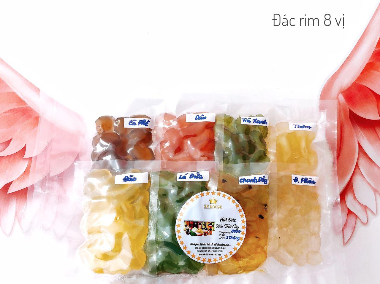 Combo hạt đác rim 8 vị mỗi vị 100gr