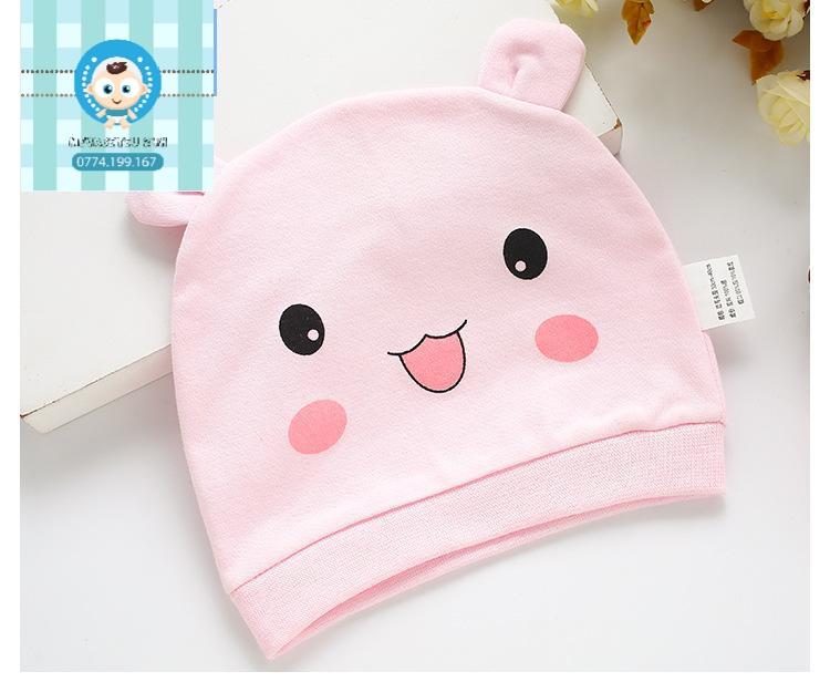 Mũ vải cotton cho bé trai, bé gái (mũ sơ sinh)