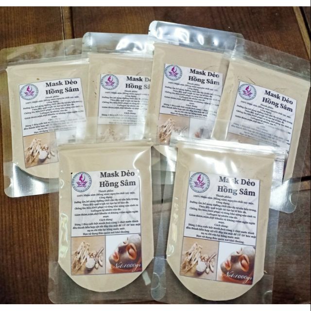 Mask dẻo Hồng Sâm ( mặt nạ dẻo Hồng Sâm handmade) GT174
