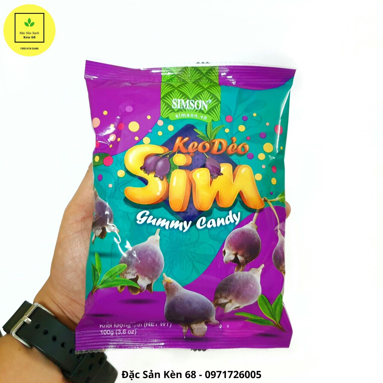 KẸO SIM DẺO SIMSON-Gói 100g-ĐẶC SẢN PHÚ QUỐC