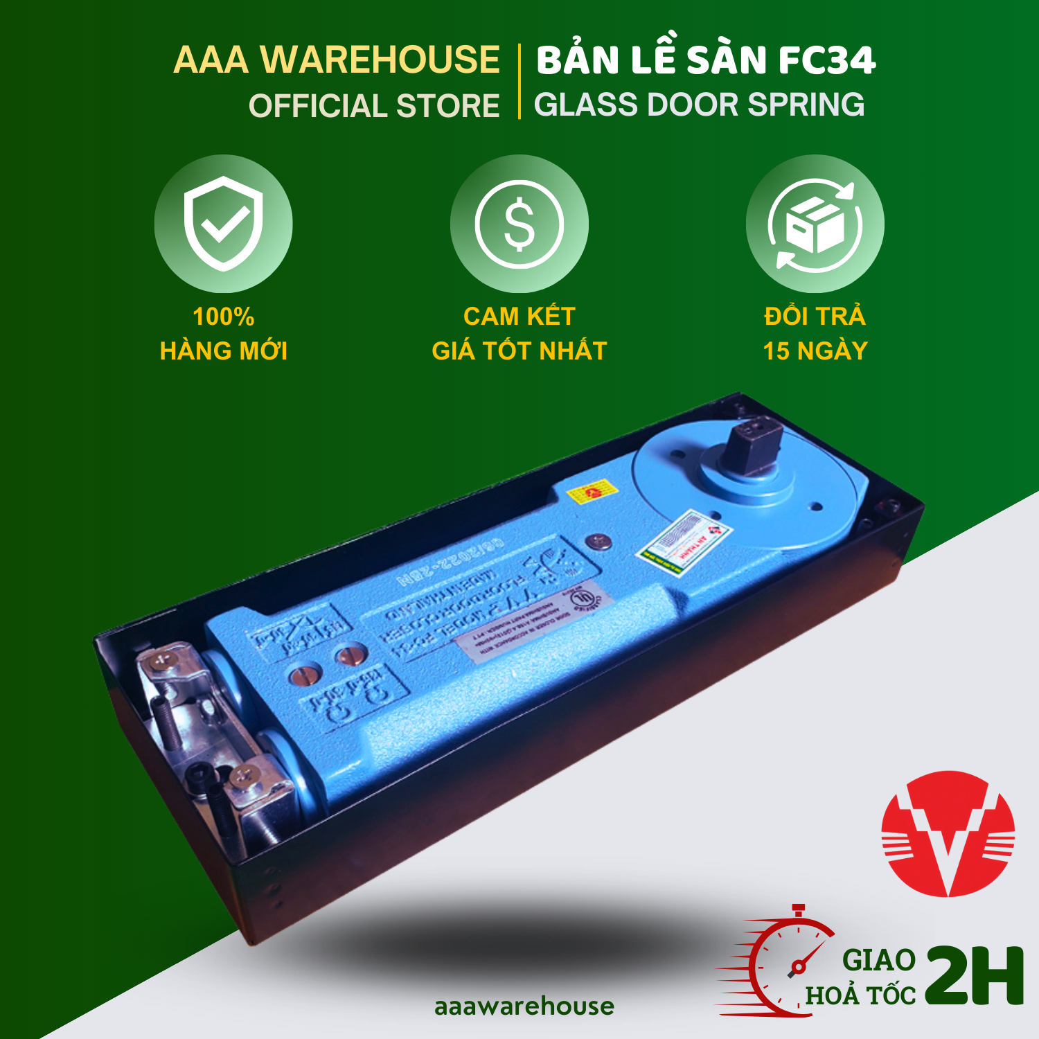 Bản lề sàn thuỷ lực fc-34 vvp thái lan 105kg 150kg