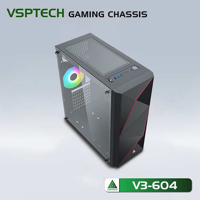 Thùng máy Case VSP Gaming V3-604, V3-607 (không Kèm Fan)