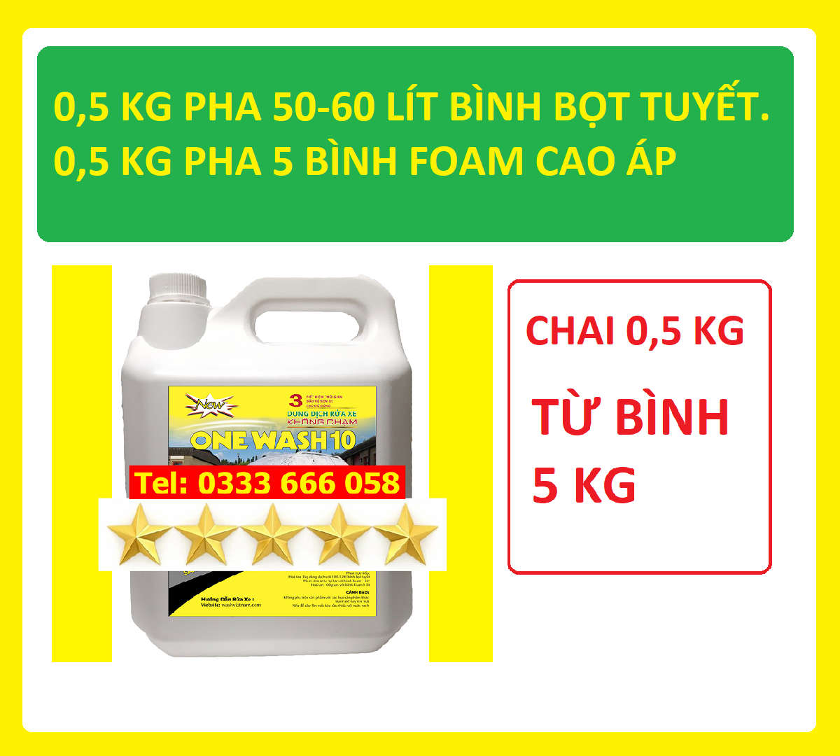 DUNG DỊCH RỬA XE KHÔNG CHẠM